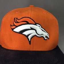 DENVER BRONCOS YOUTH EMBROIDERED LOGO ORANGE ADJUSTABLE SNAPBACK CAP HAT
