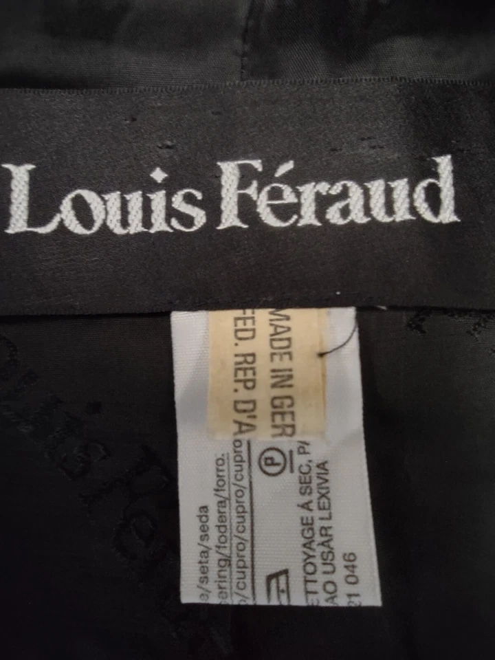 Chaqueta Larga De Colección LOUIS FERAUD Seda Azul Marino Rosa Floral Forrada Talla 4 Foto 4 de 4