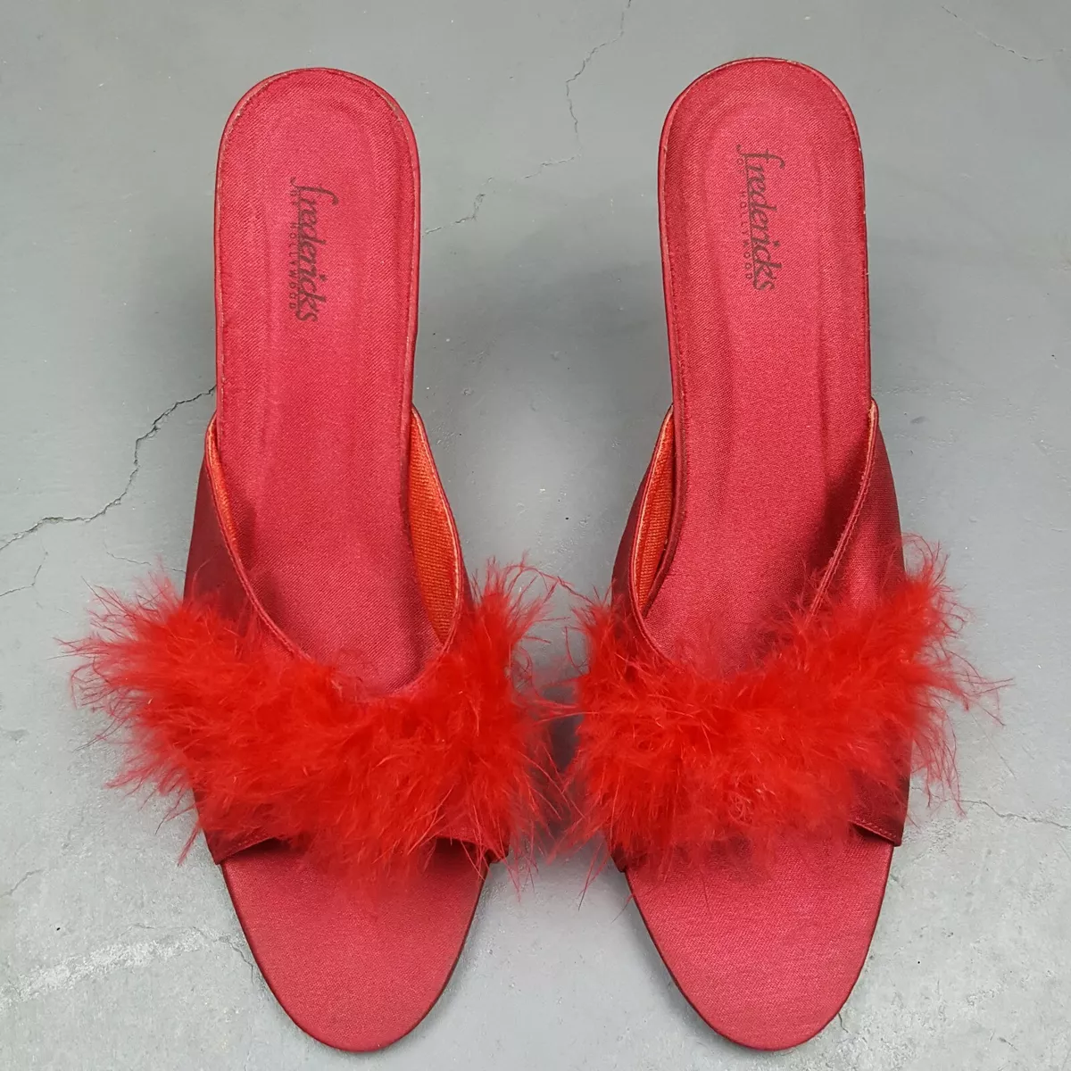 Pink sales marabou slippers