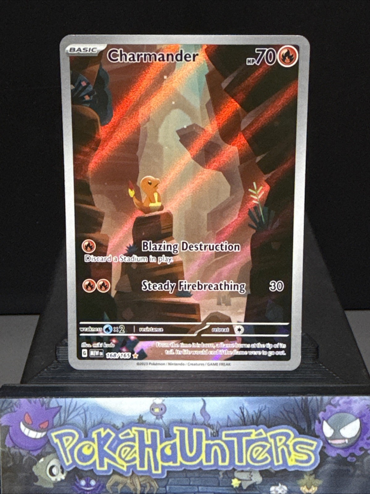 Pokemon Card Charmander 168/165 Scarlet 151 Holo Illustration Rare NM