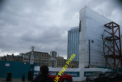 Photo 6x4 View across the White's Row multi-storey car park building site c2016