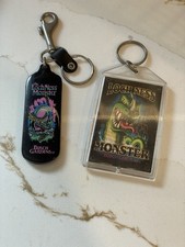 Vtg Busch Gardens Loch Ness Monster Keychains Lot of 2 Rollercoaster Ride 1990s