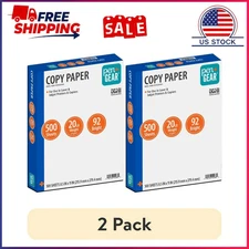 (2 pack) Pen + Gear Copy Paper, 8.5" x 11", 92 Bright, White, 20 lb., 1 Ream