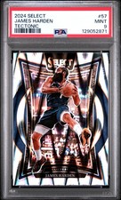 2024 PANINI SELECT TECTONIC #57 JAMES HARDEN PSA 9