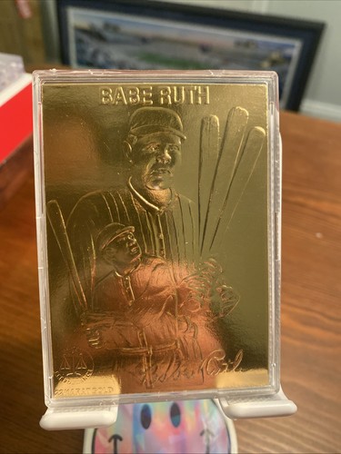1996 Babe Ruth 22kt GOLD Sealed LIMITED EDITION Serial Number #000268 ...