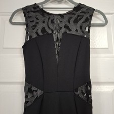 Ladies Black Maxi Bodycon Evening Dress Prom Dress Lipsy Michelle Keegan Size 6