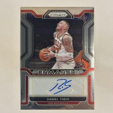 2021-22 Prizm #PM-DTH Daniel Theis Penmanship Auto Bulls