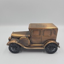 Banthrico Metal Car Coin Bank, 1924 Chrysler Bronze 1st National Bank