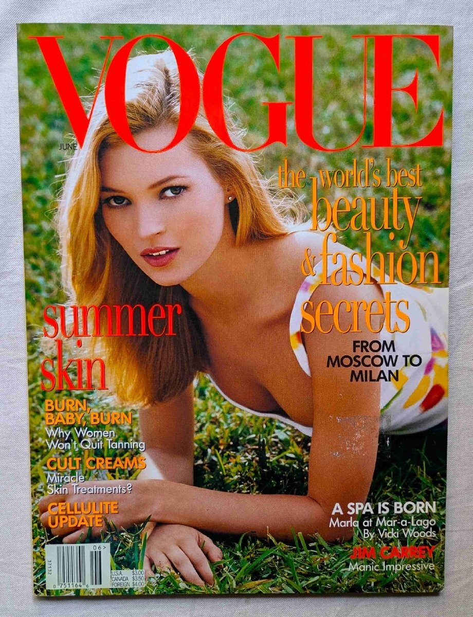 Kate Moss Vogue US Cover 1996 Steven Meisel Bruce Weber Fashion
