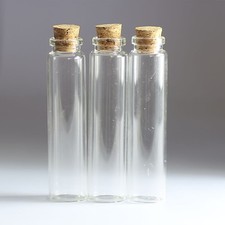 Vials Borosilicate 10-50 pieces 22x90mm 30ml Wishing bottles Cork bottle Vial