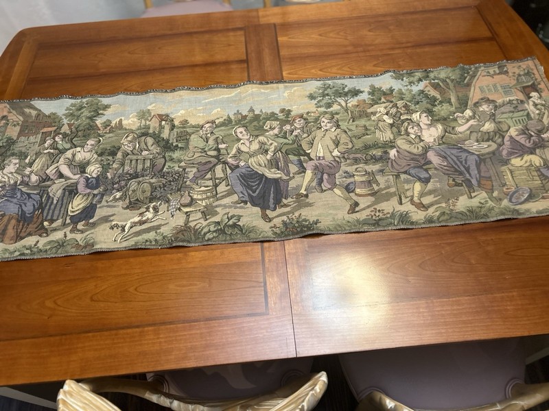 Vintage Olde European Wall Tapestry 58x18 Inches !