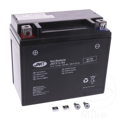 JMT Batterie YTX12-BS GEL L:151mm kompatibel mit Bimota DB9 1200 S 2012-2014