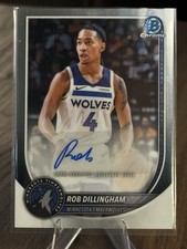 Rob Dillingham 2025-26 Bowman Chrome Auto Timberwolves #BCA-RD