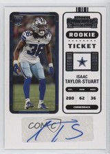 2022 Panini Contenders Rookie Ticket Isaac Taylor-Stuart #289 Auto 12tf