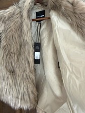 Grey Faux Fur Jacket Luxurious faux fur Brand New Long Sleves With Tags Size Sm
