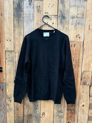 Bunter Standard Pullover Damen Classic Merinowolle Medium Schwarz ''