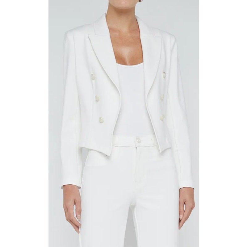 L'Agence Wayne Crop Double Breasted Jacket Size Medium