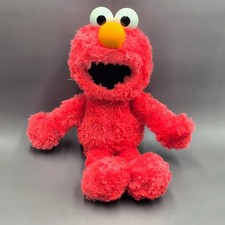 Gund Sesame Street Elmo 14" Red Furry Beanbag Plush Stuffed Animal 2002
