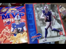 2025 JOSH ALLEN MVP PUFFS BUFFALO BILLS QB LIMITED EDITION CEREAL &Grocery Bag