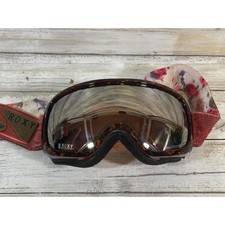 Roxy Anti-Fog Treatment Girls Snow Ski Goggles floral Pink Band