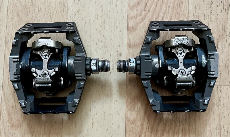 Pair of Shimano DX MTB/BMX Clipless Platform Pedals PD-M646 Vintage Classic
