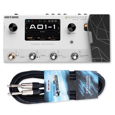 Hotone Ampero II Effektgerät Amp-Modeler mit keepdrum Kabel