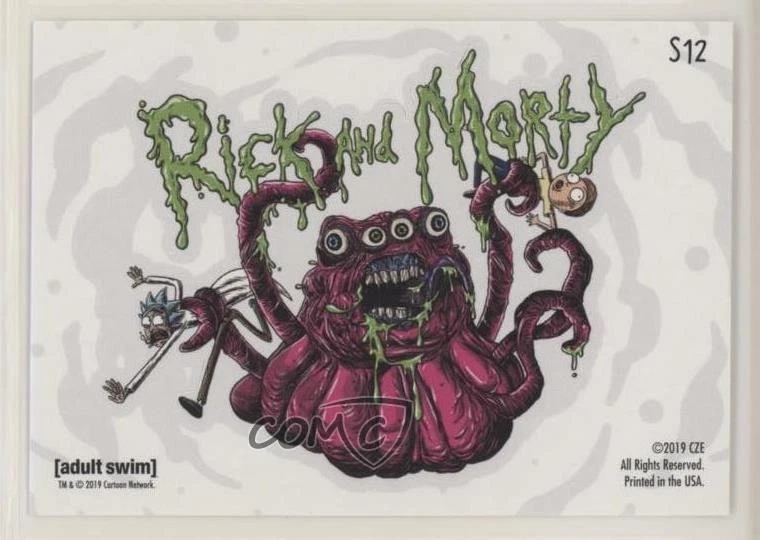 2019 Cryptozoic Rick and Morty Season 2 Stickers Alien #S12 7kl - Image 2 of 3