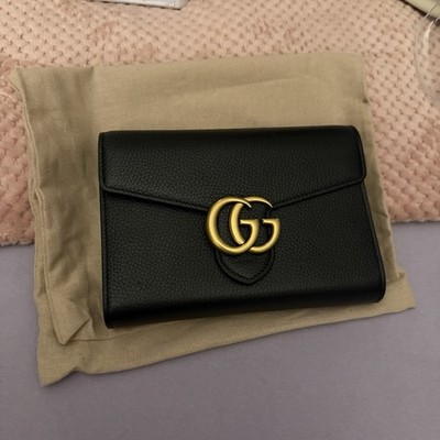 Orginale Gucci GG Marmont Clutch Mit Karton Und Staubbeutel
