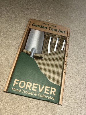 Garden Tool Set -Spade to Fork 2pc - Forever - NEW in BOX - Trowel & Cultivator