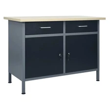  Workbench Black 47.2"x23.6"x33.5" Steel