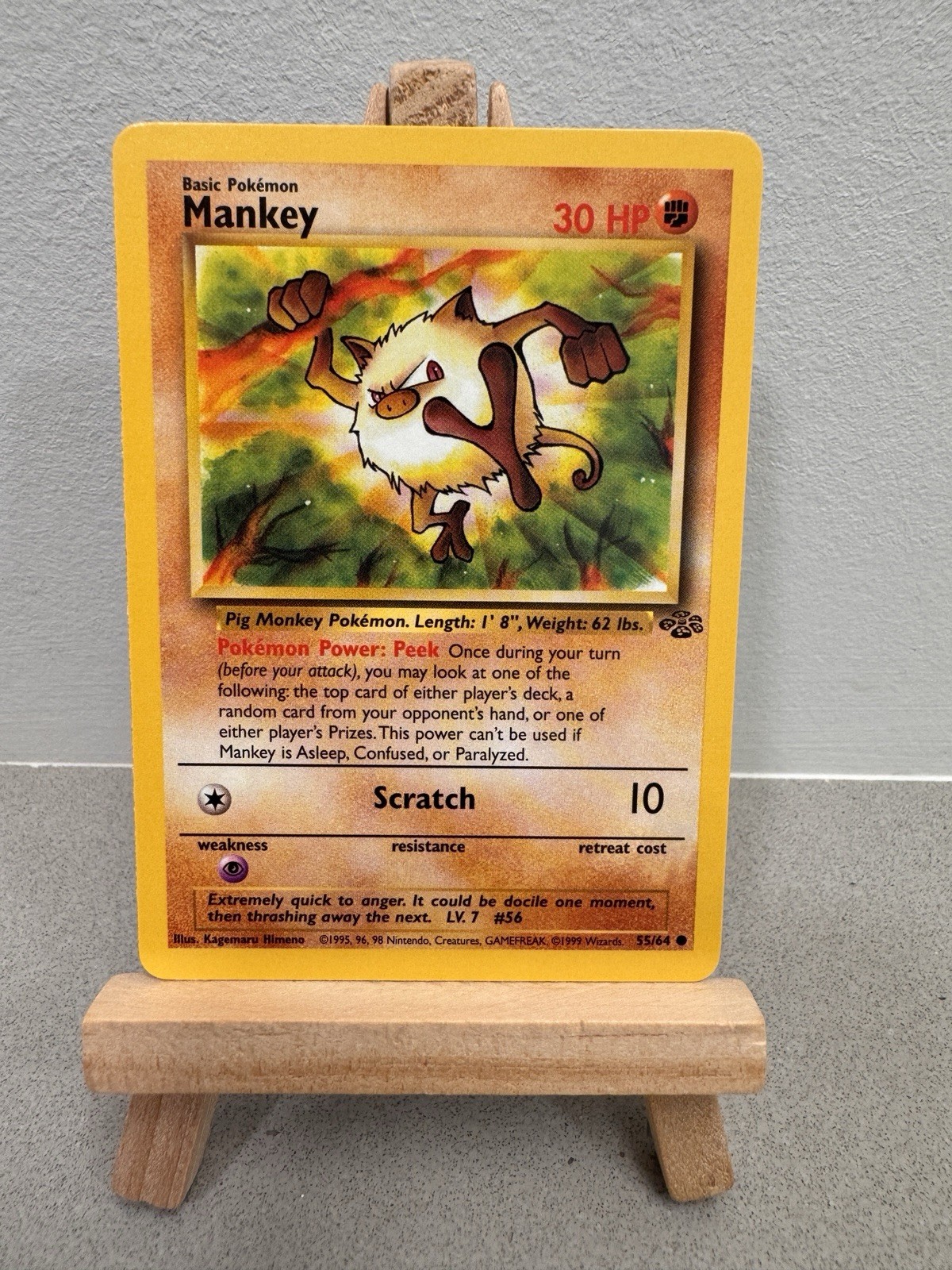 Mankey 55/64 Common Jungle (1999) - MINT