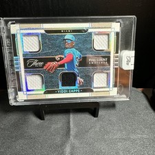 8/25 YIDDI CAPPE FULL COUNT SWATCHES 2024 Panini Three And Two #FCS-YC MARLINS !