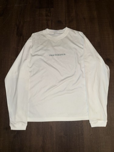 New Balance, Vintage New Balance Long Sleeve White Spell Out Jersey Shirt Men’s Size Large