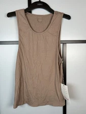 Tiger Friday Tank Top Ribbed Slim Fit Brown Adult Large