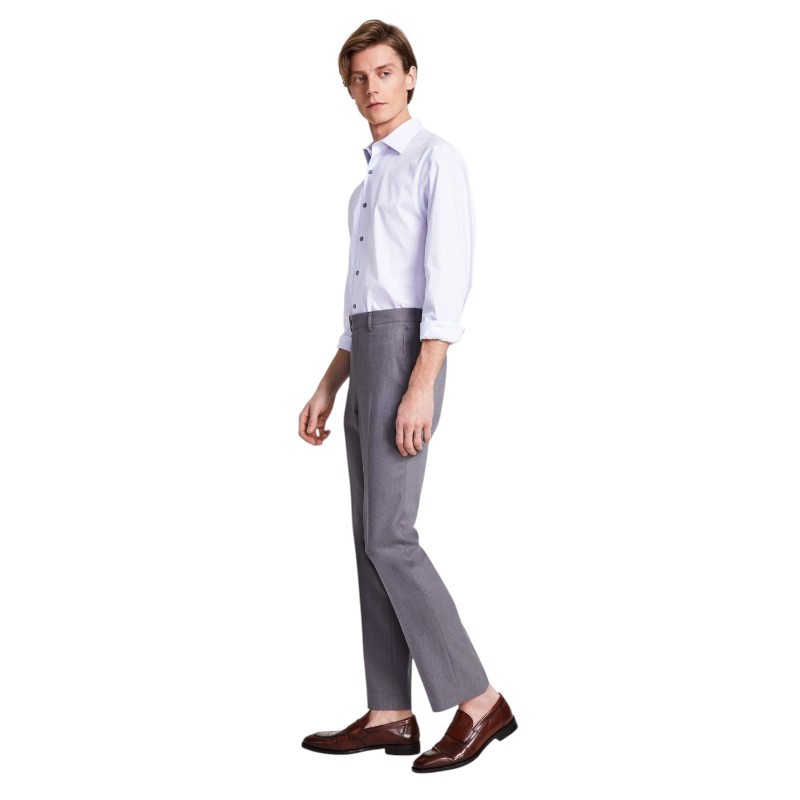 Dkny Mens Modern fit Dress Pants 30 30 Grey Solid 4590₽
