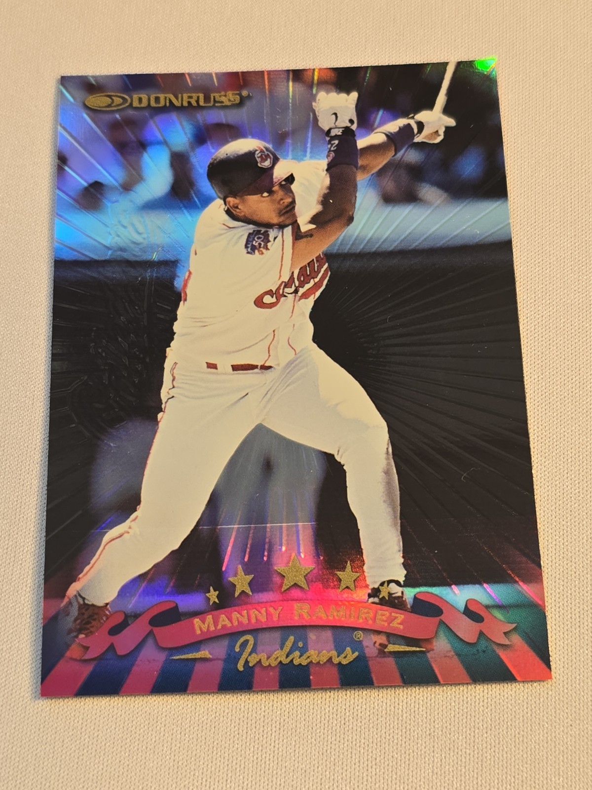 1998 DONRUSS COLLECTION PRIZED REFRACTOR Manny Ramirez Cleveland Indians #131