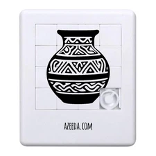 'Tribal Traditional Pot' Sliding Puzzle (PZ00034449)