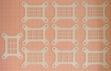 Märklin Metallbaukasten Spezialteile: 10 Fenster weiß (11790). Replika.