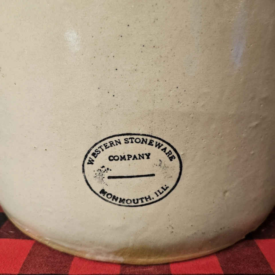 Vaso antiguo vintage de 15 galones Western Stoneware Company Foto 4 de 4