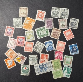 Lot of Manchukuo Old Postage Collectible Stamps MH/MNH