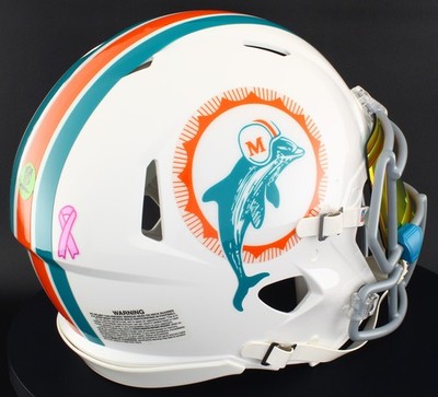 MIAMI DOLPHINS NFL Riddell Speed Full Size AUTHENTIC Football Helmet