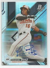 2019 Bowman Platinum Top Prospect Autograph Yusniel Diaz #TOP-23 Orioles