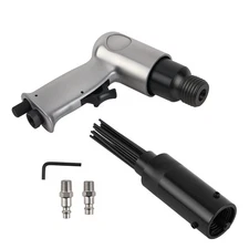 Pistol Grip Air Needle Scaler Pneumatic Tool Remove Rust Scale Dirt Slag1-37/64"