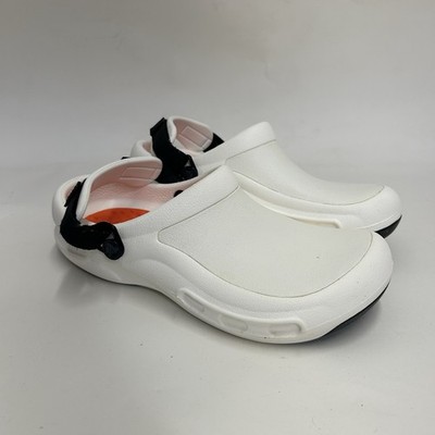 Mens Crocs Bistro Pro Literide Clog  White Men's 6/Women's 8 Slip Resistant
