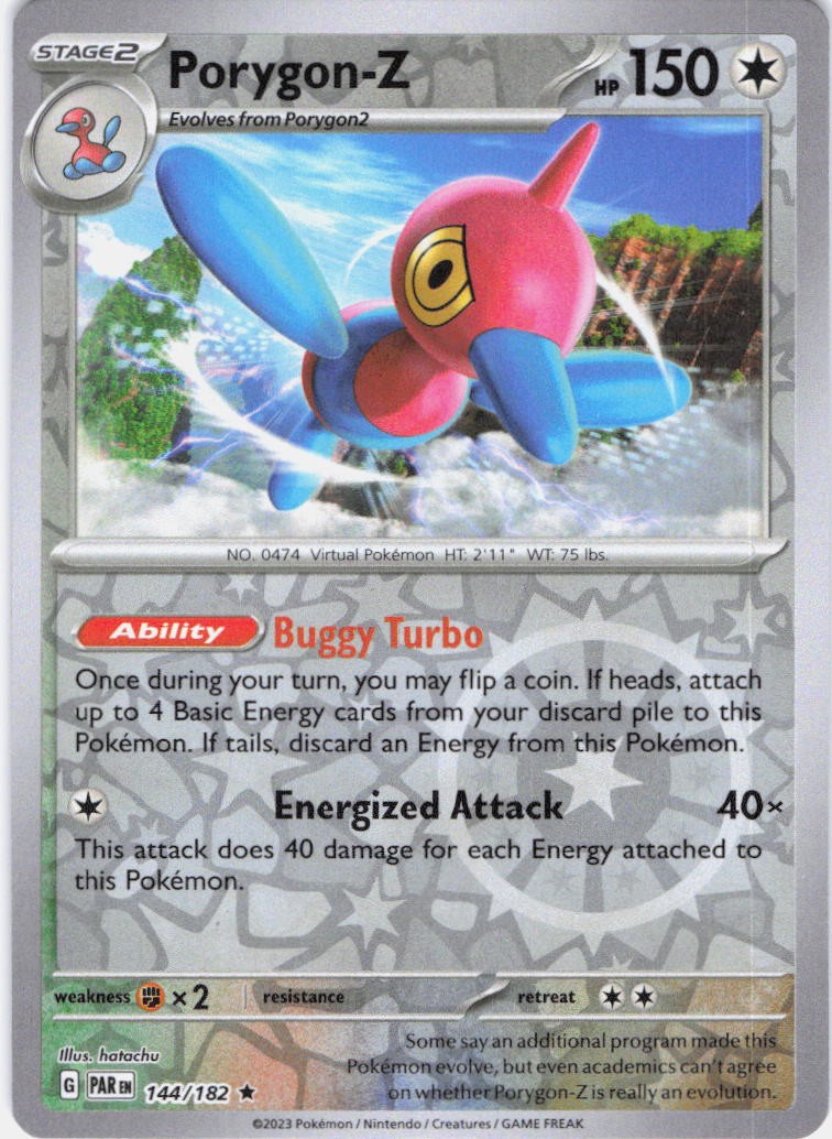 Porygon-Z Paradox Rift 144/182 Reverse Holo Pokemon TCG NM