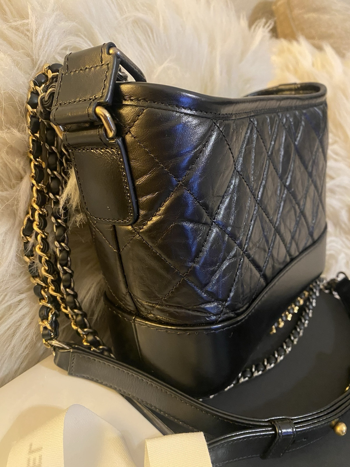 Chanel Quilted Small Gabrielle Hobo Black - image 3