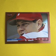 Score 1996 Dugout Collection Lenny Dykstra #57 Philadelphia Phillies Baseball