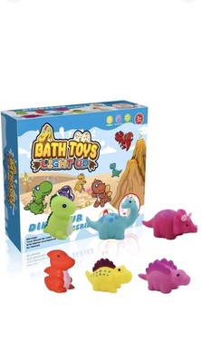 LED Lightup Dinasour Badespielzeug 6er Set