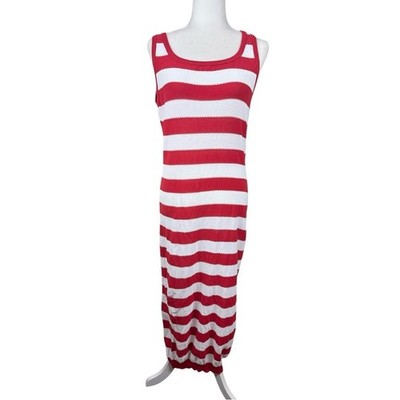 Boutique Moschino Striped Maxi 100% Cotton Dress NWT Size 8