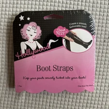 Hollywood Fashion Secrets Boot Straps 1 Pair. Clothing Care Fashionable Look NEW